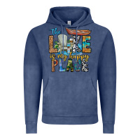 Vintage Denim the lakes my happy place Vintage Hoodie - CowhideDigitalArt