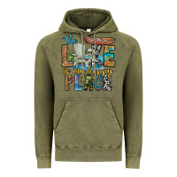 Vintage Olive the lakes my happy place Vintage Hoodie - CowhideDigitalArt