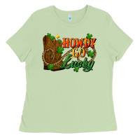 Matcha Howdy go lucky st. patricks day Ladies Tee - FaDigitalArtStudio
