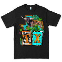 Black tx texas Premium Tee - OliviaCreatesArt