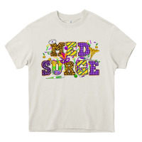 Cream Mardi Gras Med Surge Heavy Core Tee - HowdyJamesFarm