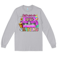 Moon Dust Just A Girl Who Loves Crafting Long Sleeve Tee - CowhideDigitalArt