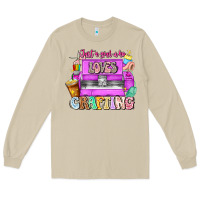 Mushroom Just A Girl Who Loves Crafting Long Sleeve Tee - CowhideDigitalArt
