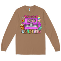 Toasted Coconut Just A Girl Who Loves Crafting Long Sleeve Tee - CowhideDigitalArt
