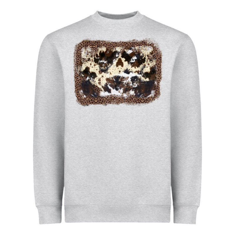 Cowhide Leopard Background Heavyweight Sweatshirt by JahusDesignShop | Teevron