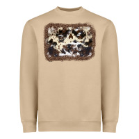 Mushroom Cowhide Leopard Background Heavyweight Sweatshirt - JahusDesignShop