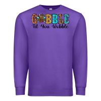Purple gobble til you wobble thanksgiving turkey Premium Sweatshirt - RanaPortraitStore