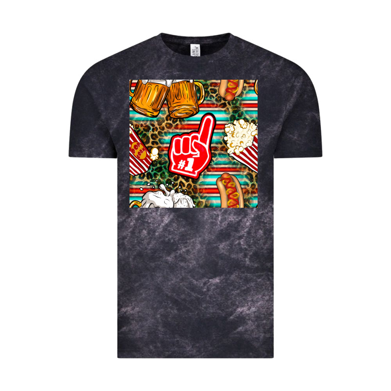 American Football Snacks With Serape And Leopard Vintage Tee by BundleAndBundleShop | Teevron