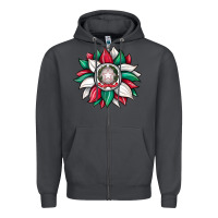 Smoke sunflower i̇talian flag Zipper Hoodie - JahusDesignShop