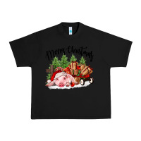 Black merry christmas pig Urban Heavy Tee - FaDigitalArtStudio