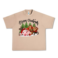Merry Christmas Pig Urban Heavy Tee | Teevron