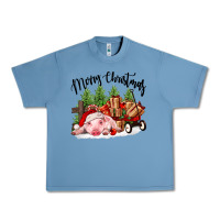 Pebble Blue merry christmas pig Urban Heavy Tee - FaDigitalArtStudio