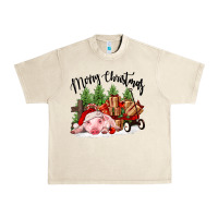 Sandshell merry christmas pig Urban Heavy Tee - FaDigitalArtStudio