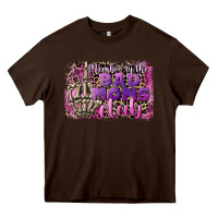 Chocolate Brown Member of the bad Moms club Mother's Day Heavy Core Tee - CowGirlArtShop