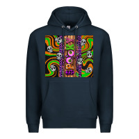 Navy Spooky Premium Hoodie - Artiststas