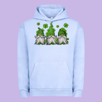 St Patricks Gnomes Urban Hoodie Designed By Jasminsmagicworld
