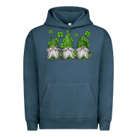 Pigment Midnight Navy st patricks gnomes Urban Hoodie - Jasminsmagicworld