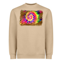 Mushroom leopard, tie die backgraund Heavyweight Sweatshirt - JahusDesignShop