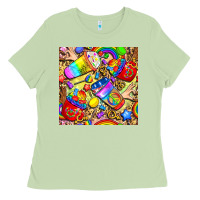 Matcha lgbtq pride coffee cups with leopard seamless pattern bbs Ladies Tee - BundleAndBundleShop