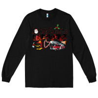 Black Santa's Favorite Firefighter Long Sleeve Tee - LillyAllenDesigns