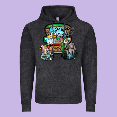 Happy Easter Vintage Hoodie Designed By Cowhidedigitalart
