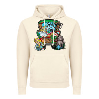 Vintage Artic Happy Easter Vintage Hoodie - CowhideDigitalArt
