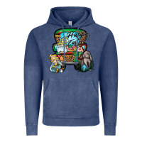 Vintage Denim Happy Easter Vintage Hoodie - CowhideDigitalArt
