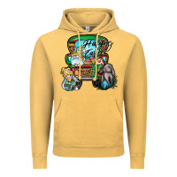 Vintage Mustard Happy Easter Vintage Hoodie - CowhideDigitalArt
