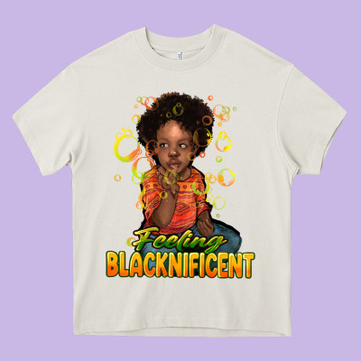 Feeling Blacknificent Heavy Core Tee Designed By Howdyjamesfarm