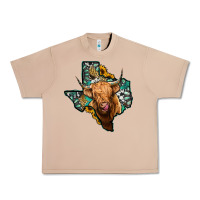 Burro texas map highland cow Urban Heavy Tee - Jasminsmagicworld