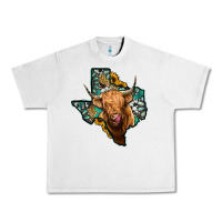 Lunar Rock texas map highland cow Urban Heavy Tee - Jasminsmagicworld