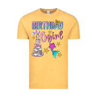 Vintage Mustard birthday girl 6 Vintage Tee - BundleAndBundleShop