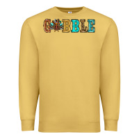 Antique Gold gobble thanksgiving turkey Premium Sweatshirt - RanaPortraitStore