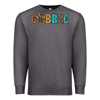 Charcoal Heather gobble thanksgiving turkey Premium Sweatshirt - RanaPortraitStore