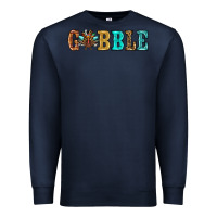 Navy gobble thanksgiving turkey Premium Sweatshirt - RanaPortraitStore
