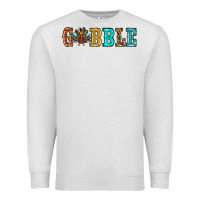 Oatmeal Heather gobble thanksgiving turkey Premium Sweatshirt - RanaPortraitStore