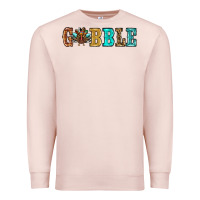 Pale Pink gobble thanksgiving turkey Premium Sweatshirt - RanaPortraitStore