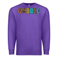 Purple gobble thanksgiving turkey Premium Sweatshirt - RanaPortraitStore