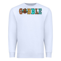 White gobble thanksgiving turkey Premium Sweatshirt - RanaPortraitStore