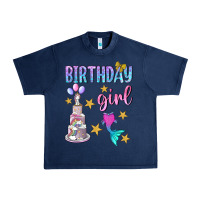 Navy birthday girl Urban Heavy Tee - BundleAndBundleShop
