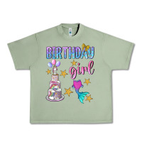 Oil Green birthday girl Urban Heavy Tee - BundleAndBundleShop