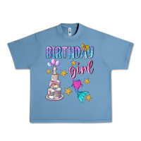 Pebble Blue birthday girl Urban Heavy Tee - BundleAndBundleShop
