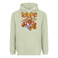 Matcha orange galaxy sneaker girl afro woman Heavyweight Hoodie - RanaPortraitStore