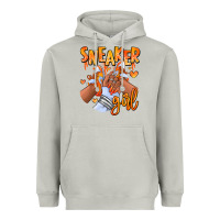 Moon Dust orange galaxy sneaker girl afro woman Heavyweight Hoodie - RanaPortraitStore