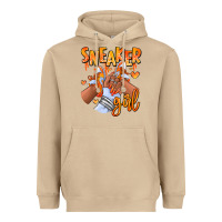 Mushroom orange galaxy sneaker girl afro woman Heavyweight Hoodie - RanaPortraitStore