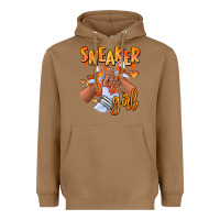 Toasted Coconut orange galaxy sneaker girl afro woman Heavyweight Hoodie - RanaPortraitStore