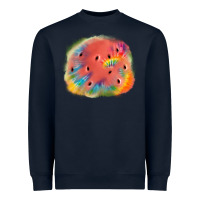 Navy tie die watermelon Heavyweight Sweatshirt - JahusDesignShop