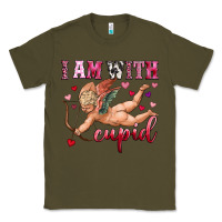 Army Green i am with cupid Classic Tee - OliviaCreatesArt
