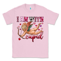 Bubblegum Pink i am with cupid Classic Tee - OliviaCreatesArt