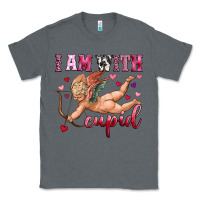 Charcoal Heather i am with cupid Classic Tee - OliviaCreatesArt